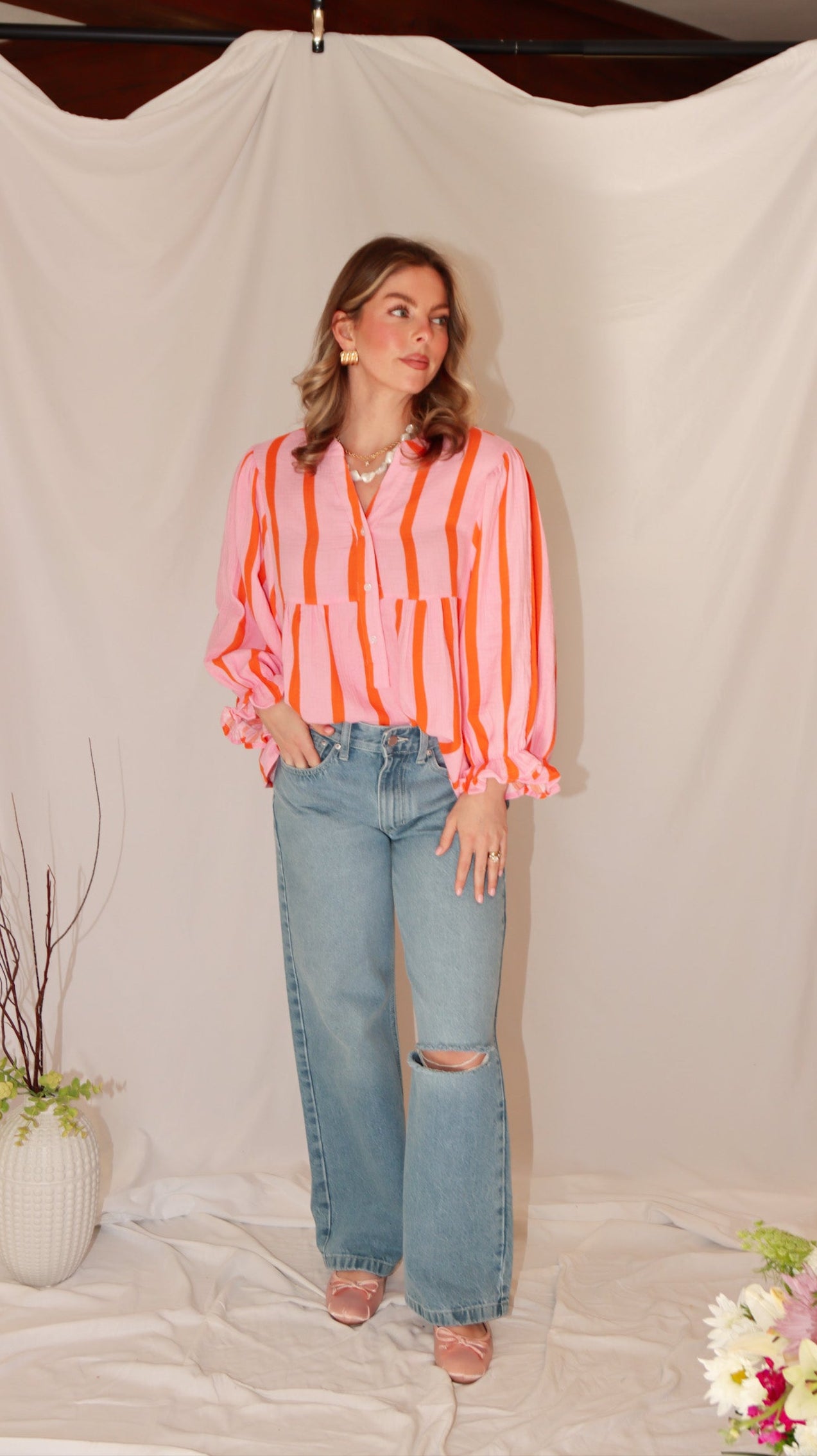 Sienna Striped Blouse