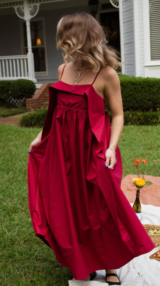 Betsy Maxi Dress -- Raspberry