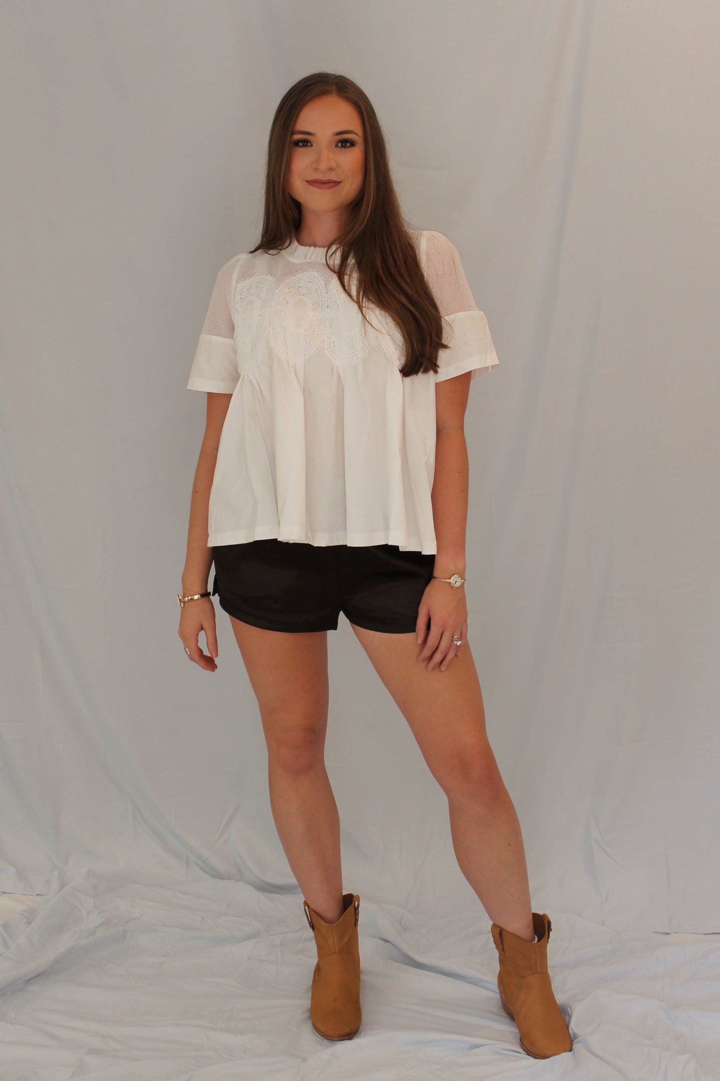 Claire Silky Shorts -- Mocha