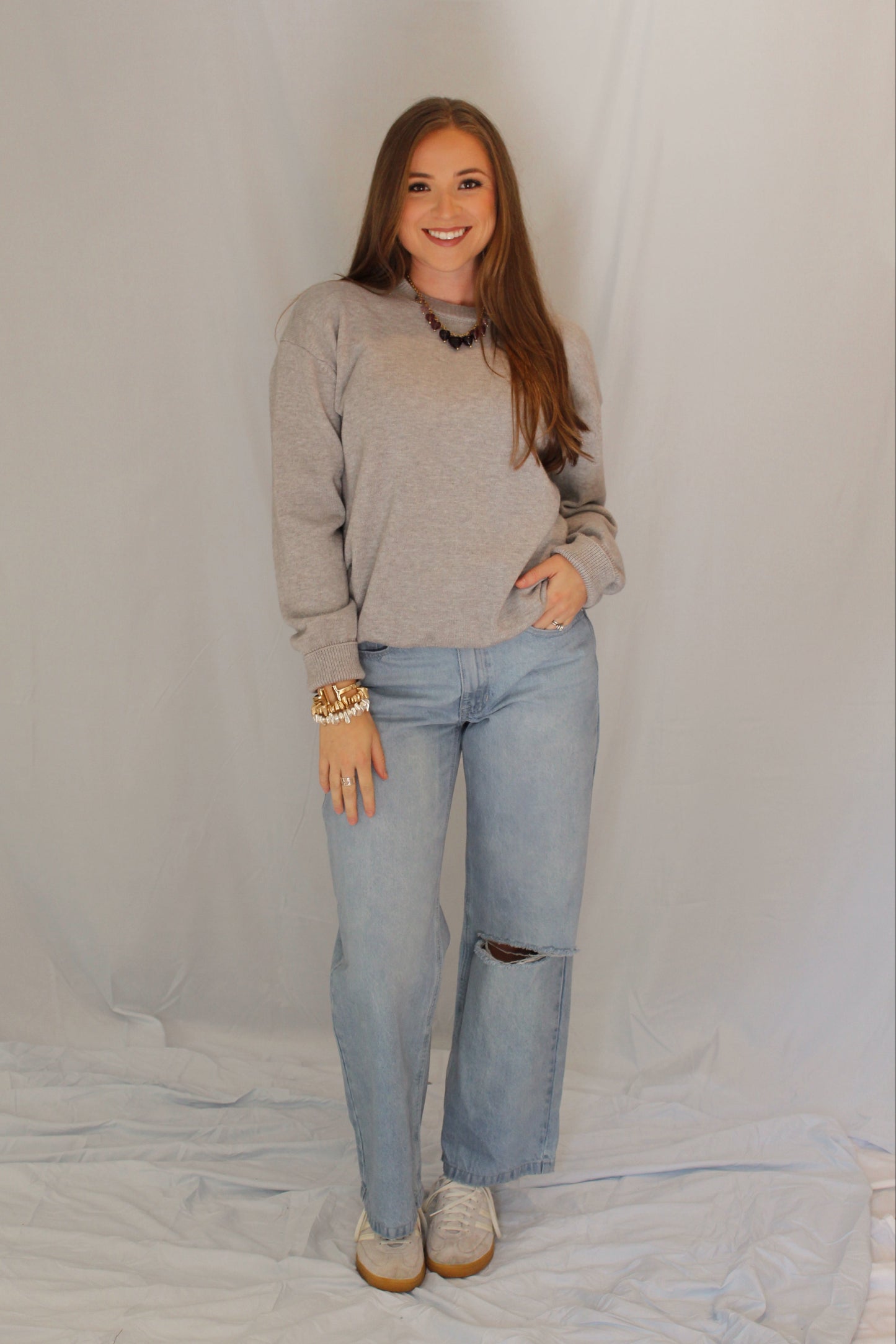 Celia Sweater -- Grey